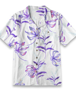 Tropical Print Summer Button Up